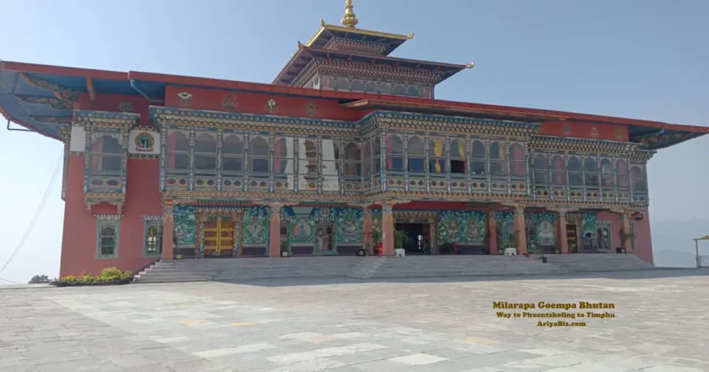 Milarapa Goempa Bhutan way to Phuntoshoing to Paro